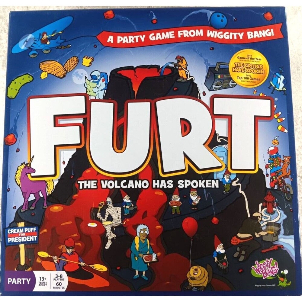 Furt The Volcano has Spoken, a Party Game Wiggity Bang 2011 Game Of The Year